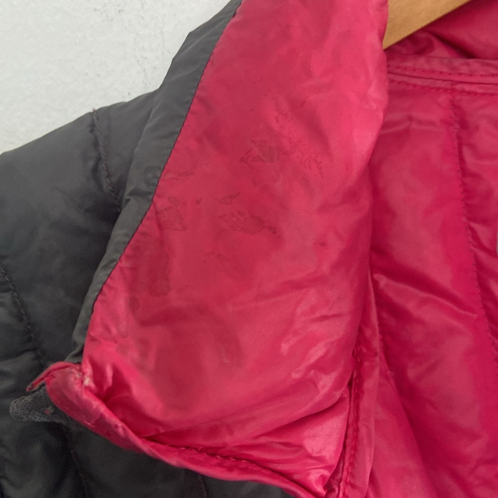 Bernardo XS grey + pink packable goose down puffer coat with bag - Picture 6 of 8